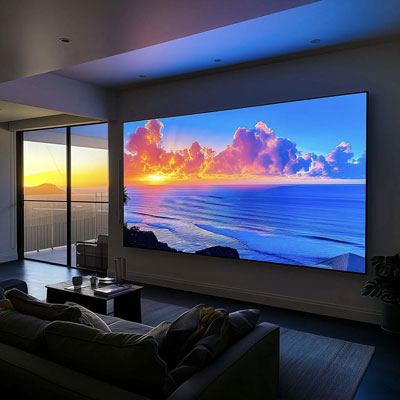 Flat-panel LED cinema